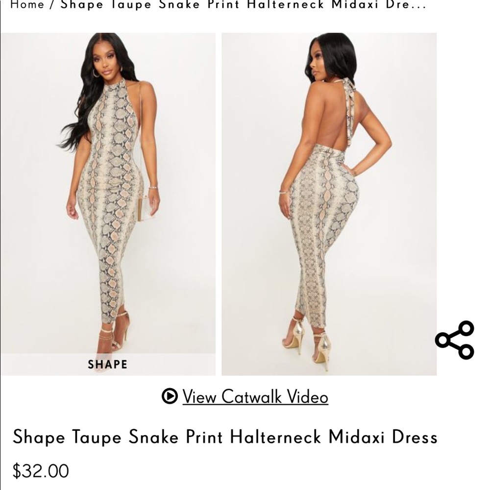 Halterneck dress